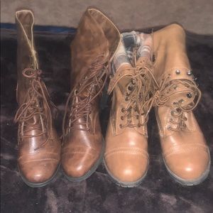 Brown boots-2 pair for $10